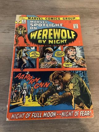 Marvel Spotlight 2,  1st Appearance Of Werewolf By Night