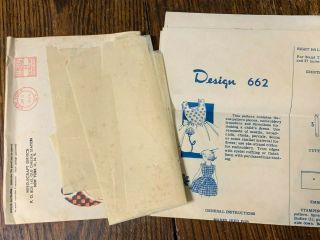 Vintage Mail Order Sewing Pattern 662 Girl 