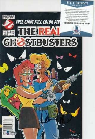 Dan Akyroyd Signed (the Real Ghostbusters) Dr Stantz Comic Book Beckett T99587