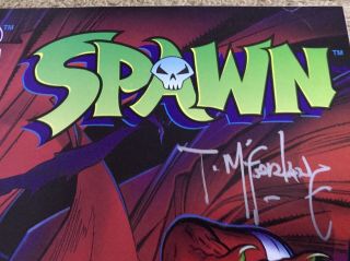 Spawn 1 Signed McFarlane w/Pitt pin - up signed by Dale Keown @1992 Comicon NM, 2