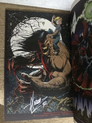 Spawn 1 Signed McFarlane w/Pitt pin - up signed by Dale Keown @1992 Comicon NM, 3