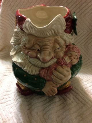 Vintage Fitz And Floyd Christmas Old World Christmas Elf 1989 Pitcher