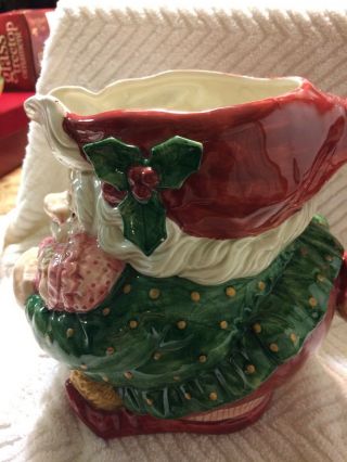 Vintage Fitz and Floyd Christmas Old World Christmas Elf 1989 Pitcher 3