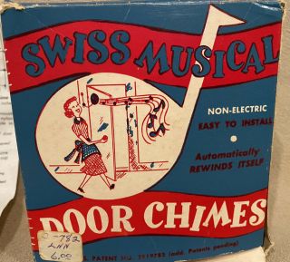 Vintage Reuge Coehler Swiss Musical Door Chime “on The Street Where You Live”