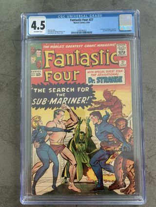 Fantastic Four 27 Cgc 4.  5 (june 1964 Marvel)