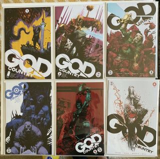 Complete God Country 1 - 6 Zaffino Variants (2017 Image) Cates,  Shaw