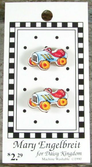 Mary Engelbreit Buttons On Card,  Toy Pedal Cars