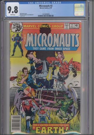 Micronauts 2 Cgc 9.  8 Marvel Comic In 1979: Frame: M.  Golden Price Drop