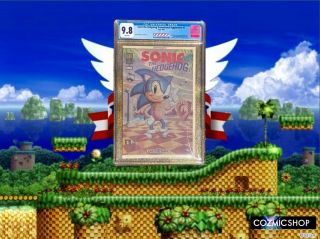Sonic The Hedgehog 1 Sega 1st Appearance 1991 Rare Promo Comic Cgc 9.  8 Nm,