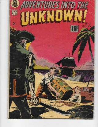 Adventures Into The Unknown 7 (vg,  4.  5) Oct - Nov - 1949,  Acg