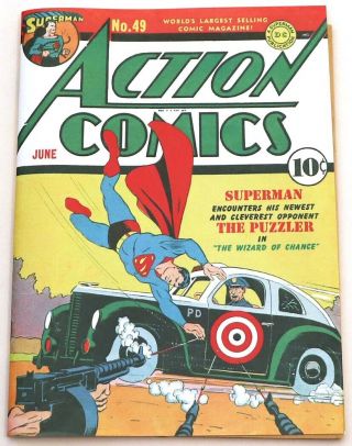 Action Comics 49 (coverless,  1st App.  Of The Puzzler,  Mr.  America,  Dc 1942)