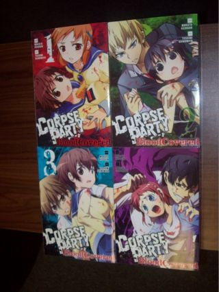 Corpse Party Blood Covered Volumes 1,  2,  3,  4 1 - 4 Manga English