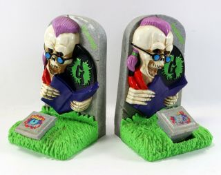 Vintage 1996 Parachute Press Goosebumps Curly The Skeleton Bookends