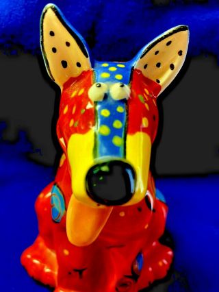 Ganz Bella Casa By Dottie Dracos 5 - 1/2 " Whimsical Ceramic Dog Figurine