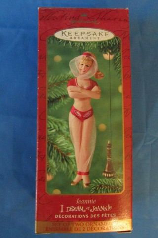 Hallmark 2000 Keepsake I Dream Of Jeannie Christmas Ornament W/bottle & Box