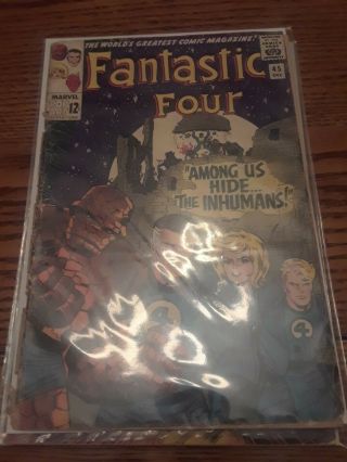 Fantastic Four 45 (dec 1965,  Marvel) 1st Inhumans Low Grade