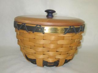 Longaberger 2008 Collectors Club Member Basket Combo & Lid Signed By Gary