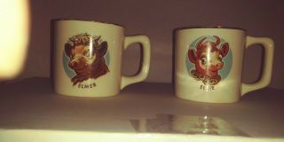 Vintage Elmer And Elsie The Cow Coffee Mug Borden Co.