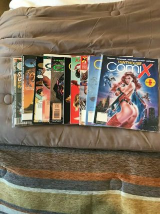 (9) 1990s Penthouse Comix 1994 - 1997 Adult Nm Cond.