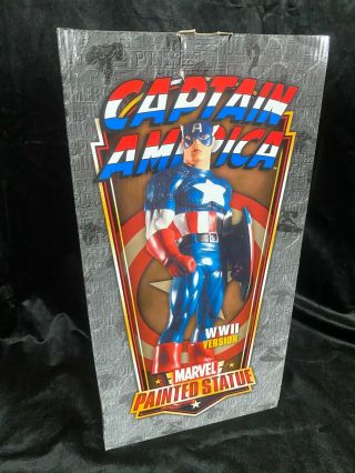 Bowen Marvel Avengers Fantastic 4 " Captain America " Wwii Version Statue Figure