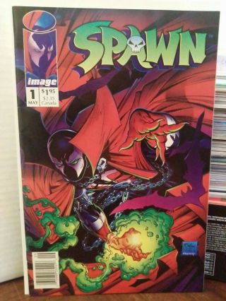 Spawn 1 Newsstand Variant Image Comic Book Todd Mcfarlane 1:100 Upc Vf