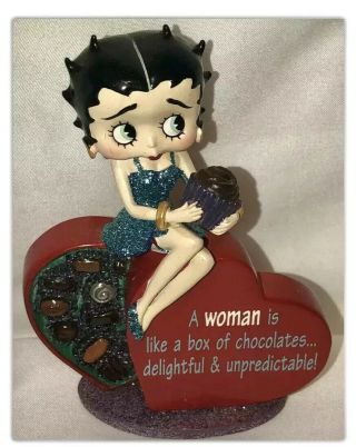 Danbury Betty Boop Figurine It’s A Girl Thing Women Like Box Of Chocolate