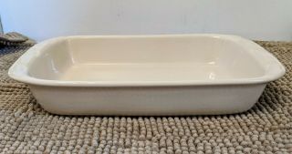 Longaberger Ivory Woven Traditions 9x13 Baking Dish With Lid