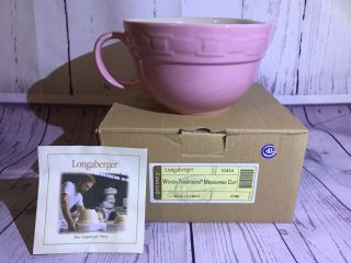 Longaberger 2009 Woven Traditions Measuring Cup,  Pink - For Display Only