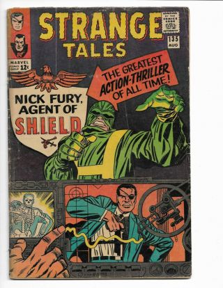 Strange Tales 135 - G/vg 3.  0 - 1st Appearance Of Nick Fury,  Agent Of Shield