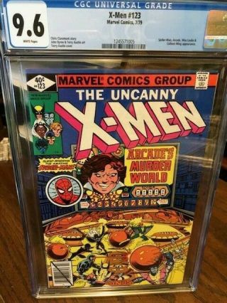 X - Men 123 Cgc 9.  6 Marvel 1979 Spider - Man,  Arcade,  John Byrne Art