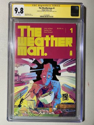 Cgc Ss 9.  8 The Weatherman 1 Vol 1 Signed By Nathan Fox & Jody Leheup