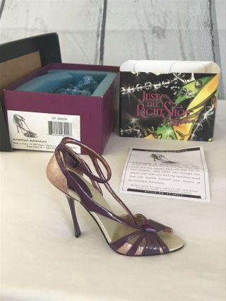Vintage Just The Right Shoe - Amethyst Adventure W/ Box
