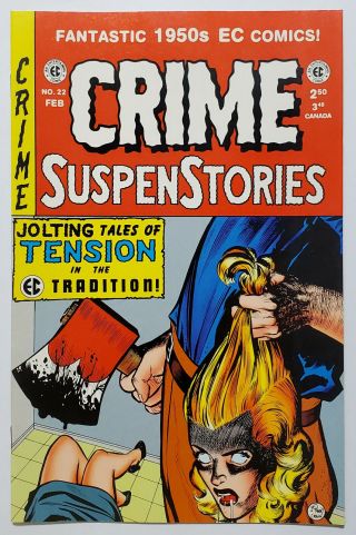 Crime Suspenstories 22 (1998 Gemstone) Vf - Ec Reprint Johnny Craig Decapitation