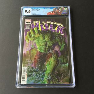2018 Marvel Comics Immortal Hulk 1 Cgc 9.  6 Custom Avengers Label Nm White Pages