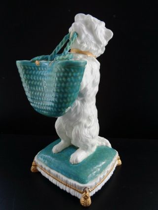 Adorable Victorian Staffordshire Porcelain Begging Dog " William Brownfield & Son "