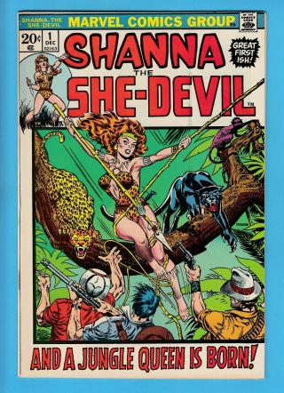 Shanna The She - Devil 1 Vfn 1st Appearance - Steranko Cvr - High Grade_cents_1973