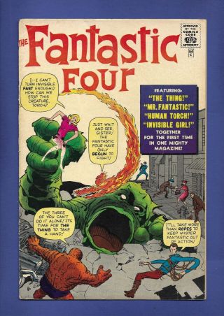 Cover Only Fantastic Four 1 Grr Golden Record Reprint Cover Only