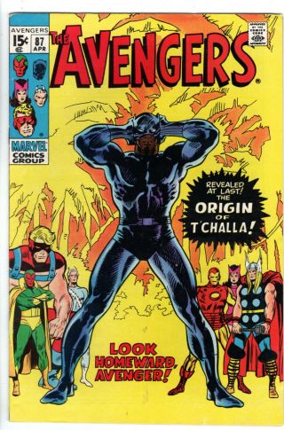 Avengers 87 - Grade 6.  0 - Origin Of The Black Panther