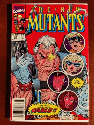 Marvel Comics The Mutants 87 First Appearence Cable Key Comic Book