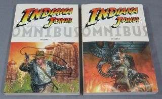 Indiana Jones Omnibus Volume 1 & 2 (first Prints) Dark Horse Comic Books 2008