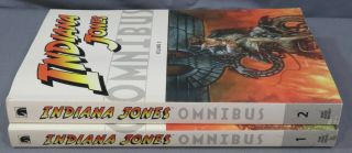 INDIANA JONES OMNIBUS Volume 1 & 2 (First Prints) Dark Horse Comic Books 2008 3