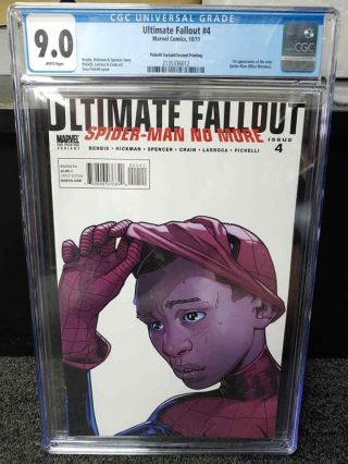 Ultimate Fallout 4 Cgc 9.  0 Pichelli 2nd Print Variant 1st Miles 2011 Comickings