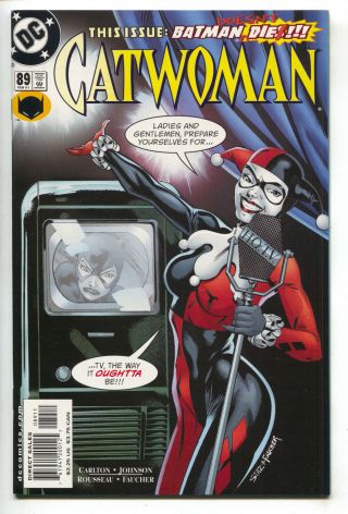 Catwoman 89 Dc 2001 Nm 1 Harley Quinn Poison Ivy Team - Up Gotham City Siren
