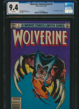 Wolverine Limited Series 2 Marvel 1982 Cgc 9.  4 1st Yukio Miller Claremont