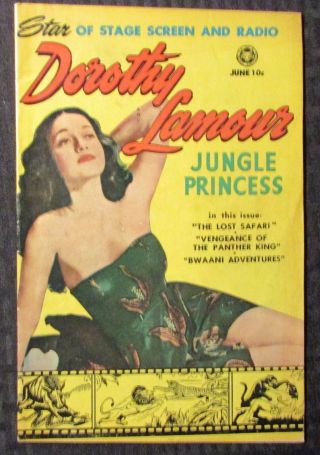 1950 Dorothy Lamour Jungle Princess 2 Vg,  4.  5 Wally Wood 3pgs