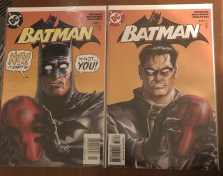 Batman 638 (2005 Dc Comics) 1st And 2nd Print Set - Red Hood Identity Revealed