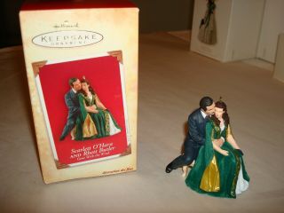 2004 Hallmark Keepsake Gone With The Wind Scarlett & Rhett Christmas Ornament