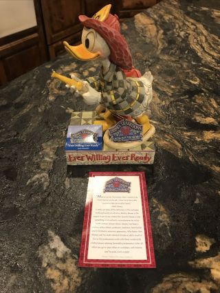 Disney Traditions Jim Shore Donald Duck Fireman Ever Willing Ever Ready Figurine