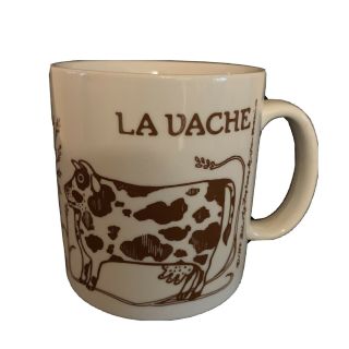 Vintage La Bulle La Vache Coffee Cup Taylor & Ng 1978 Cow And Bull 12 Oz Mug