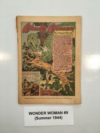 1st Giganta - Wonder Woman 9 (summer 1944) Coverless - Complete At 48 Pages